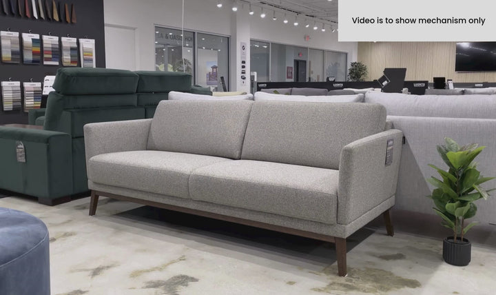 Luonto Viola 3 Seater Fabric Sofa With Wenge Leg Finish-SofaBed