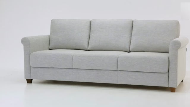 Luonto Rosalind 3-Seater Fabric Full XL Size Sleeper Sofa With Easy Deluxe Function-SOFABED