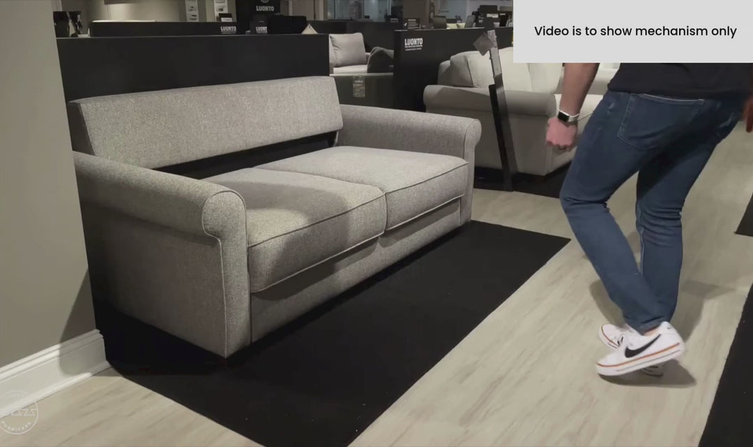 Luonto Casey Fabric Queen Sofa Sleeper in Walnut Leg Finish-SofaBed