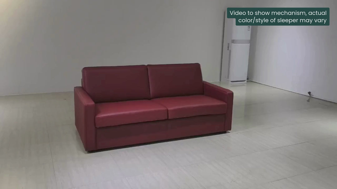 Klaussner Leon Leather Queen Sleeper Sofa