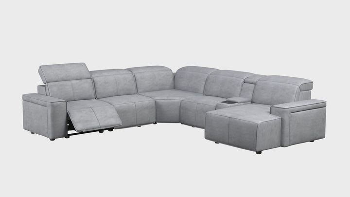 Klaussner Leonardo 6 Pieces Power Recliner Sectional Sofa