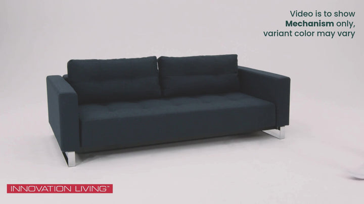 Innovation Living Cassius 2-Seater Queen Sleeper Sofa with Ottoman