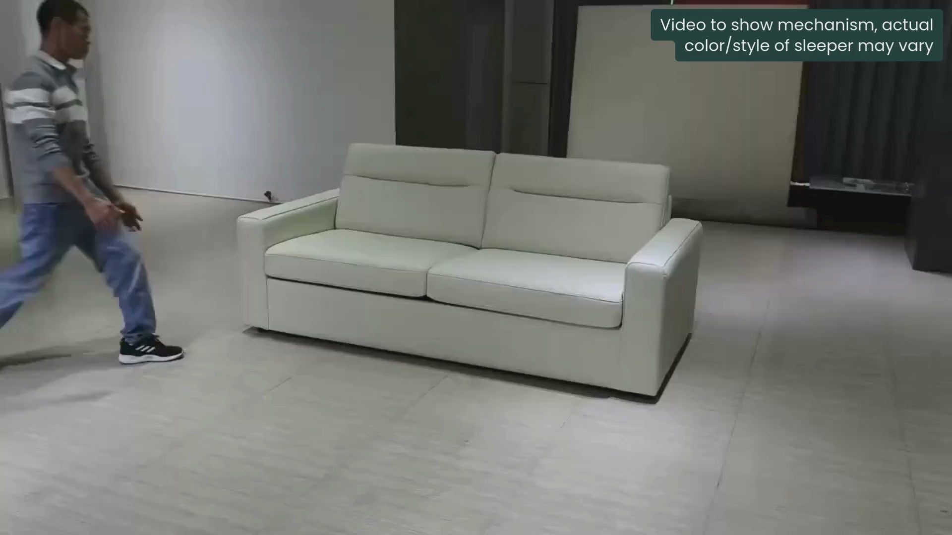 Klaussner Jamie Leather Queen Sleeper Sofa – SOFABED