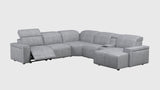 Klaussner Lorenzo 6 Pieces Power Recliner Sectional Sofa