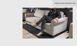 Luonto Charleston Fabric King Sleeper Sofa in Gray Goose Color-SofaBed
