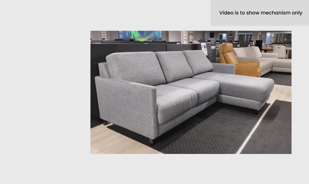 Luonto Martta Fabric Full XL Sectional Sleeper With Reversible Chaise-SofaBed