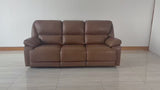 Klaussner Novera Leather 3 Seater Queen Sleeper Sofa