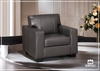 Mayan Series Leather Chair in Gray 
