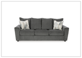Gio Italia Silvano 3 Seater Fabric Sofa in gray