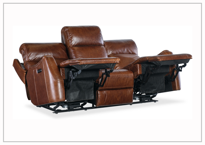 Hooker Furniture Harlan Zero Gravity Power Recliner Leather Sofa