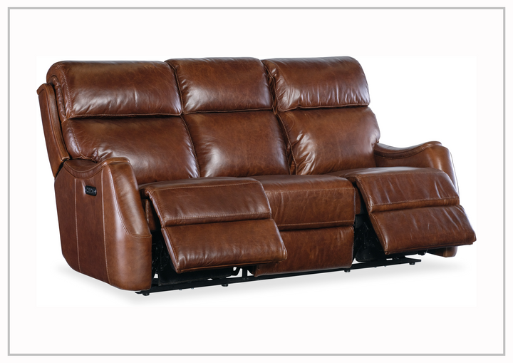 Hooker Furniture Harlan Zero Gravity Power Recliner Leather Sofa