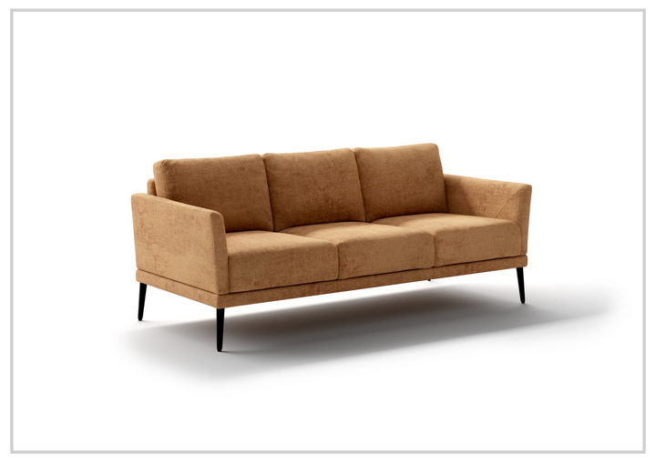 Luonto Viola 3 Seater Fabric Sofa With Wenge Leg Finish
