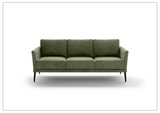 Luonto Viola 3 Seater Fabric Sofa With Wenge Leg Finish