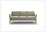 Luonto Viola 3 Seater Fabric Sofa With Wenge Leg Finish