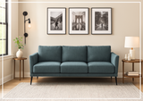 Luonto Viola 3 Seater Fabric Sofa With Wenge Leg Finish