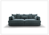 Luonto Vivian Stationary Fabric Twin Sofa Day Bed-SOFABED