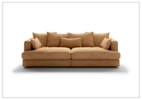 Luonto Vivian Stationary Fabric Twin Sofa Day Bed-SOFABED