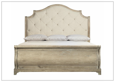 Rustic Patina Sleigh Bed by Bernhardt- Jennihome