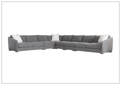 Demi Leather Sectional Sofa - Seats 9 - JenniHome