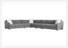 Demi Leather Sectional Sofa - Seats 9 - JenniHome