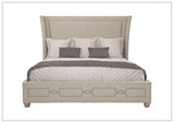 Bernhardt Criteria Shelter Olive Grey Upholstered King Size Bed