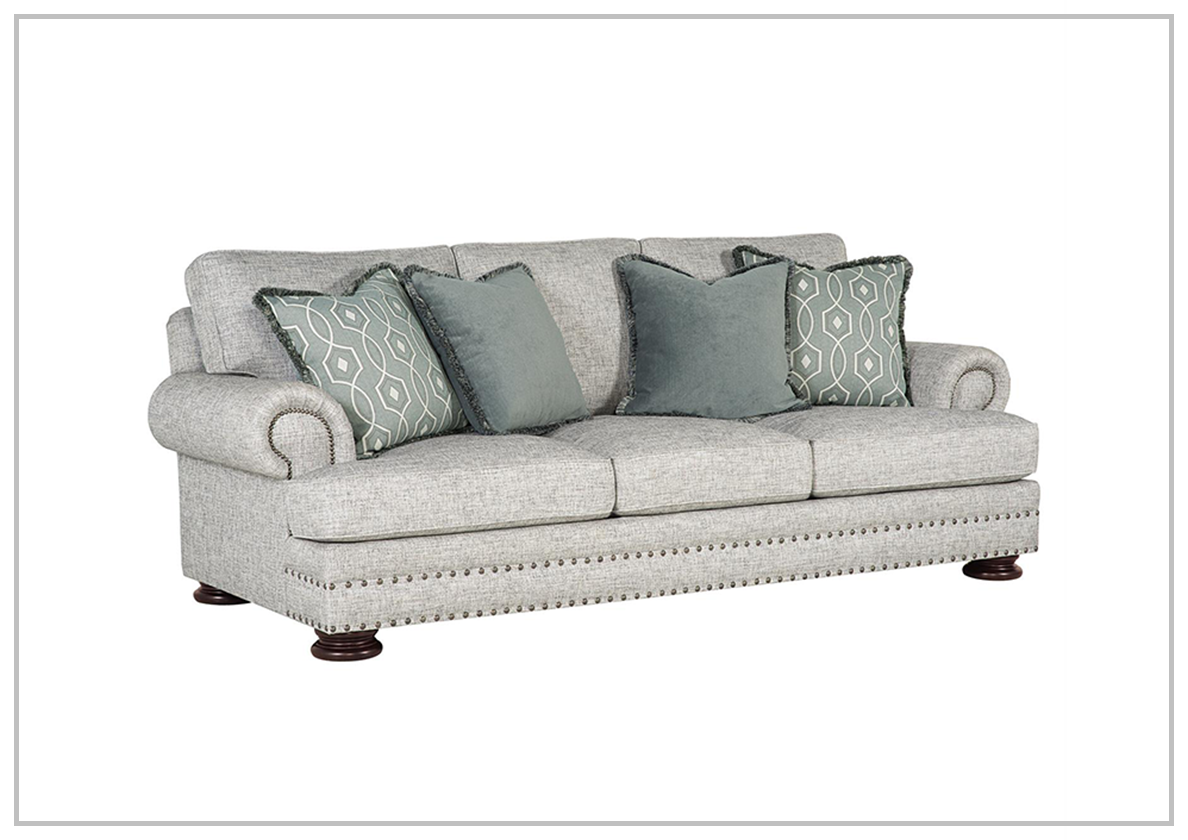Foster Fabric Sofa with Nailhead Trim by Bernahardt