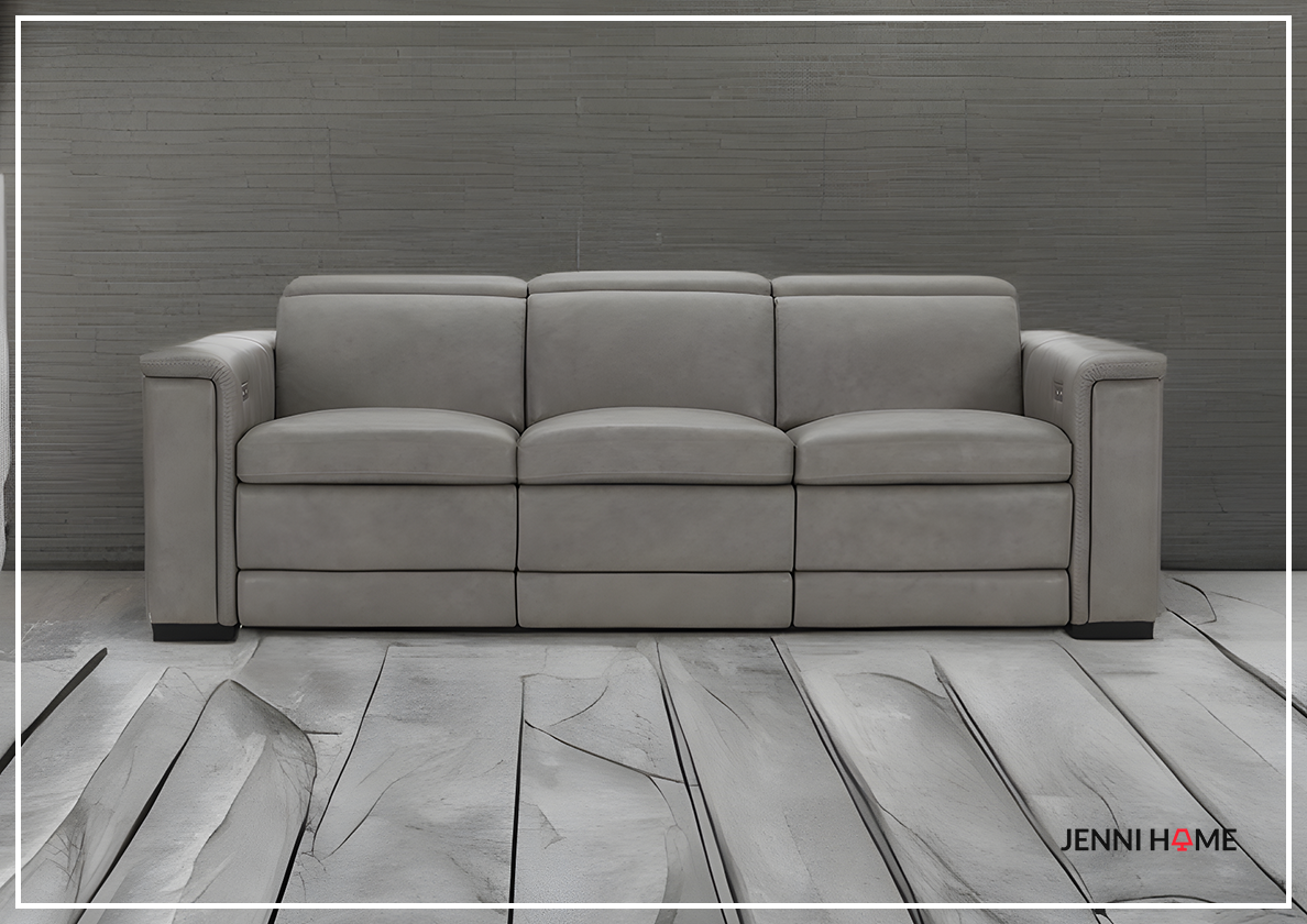Lioni Leather Power Motion Sofa by Bernhardt