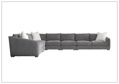 Demi Leather Sectional Sofa - Seats 9 - JenniHome