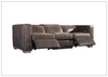 Arrezio Light Brown Leather Power Motion Sofa
