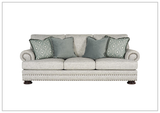 Foster Fabric Sofa with Nailhead Trim by Bernahardt