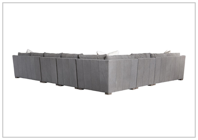 Demi Leather Sectional Sofa - Seats 9 - JenniHome
