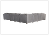 Demi Leather Sectional Sofa - Seats 9 - JenniHome