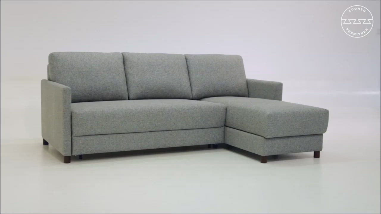 Pint 3-Seater L-Shaped Fabric Sectional Sleeper Sofa