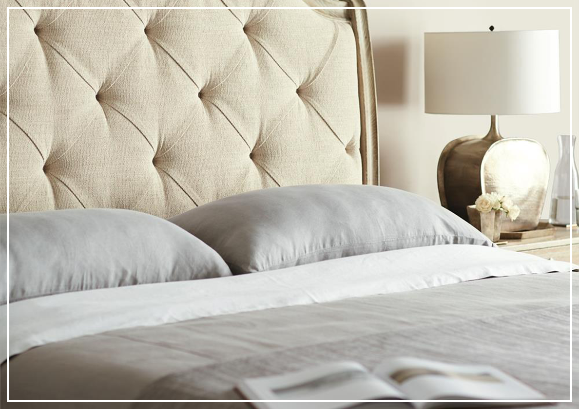 Rustic Patina Sleigh Bed by Bernhardt- Jennihome