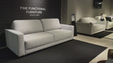 Belton Gray Fabric Sofa Sleeper With Manual or Power Option