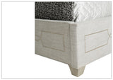 Bernhardt Criteria Shelter Olive Grey Upholstered King Size Bed