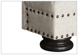 Bernhardt Foster 3-Seater Fabric Sofa with Nailhead Trim