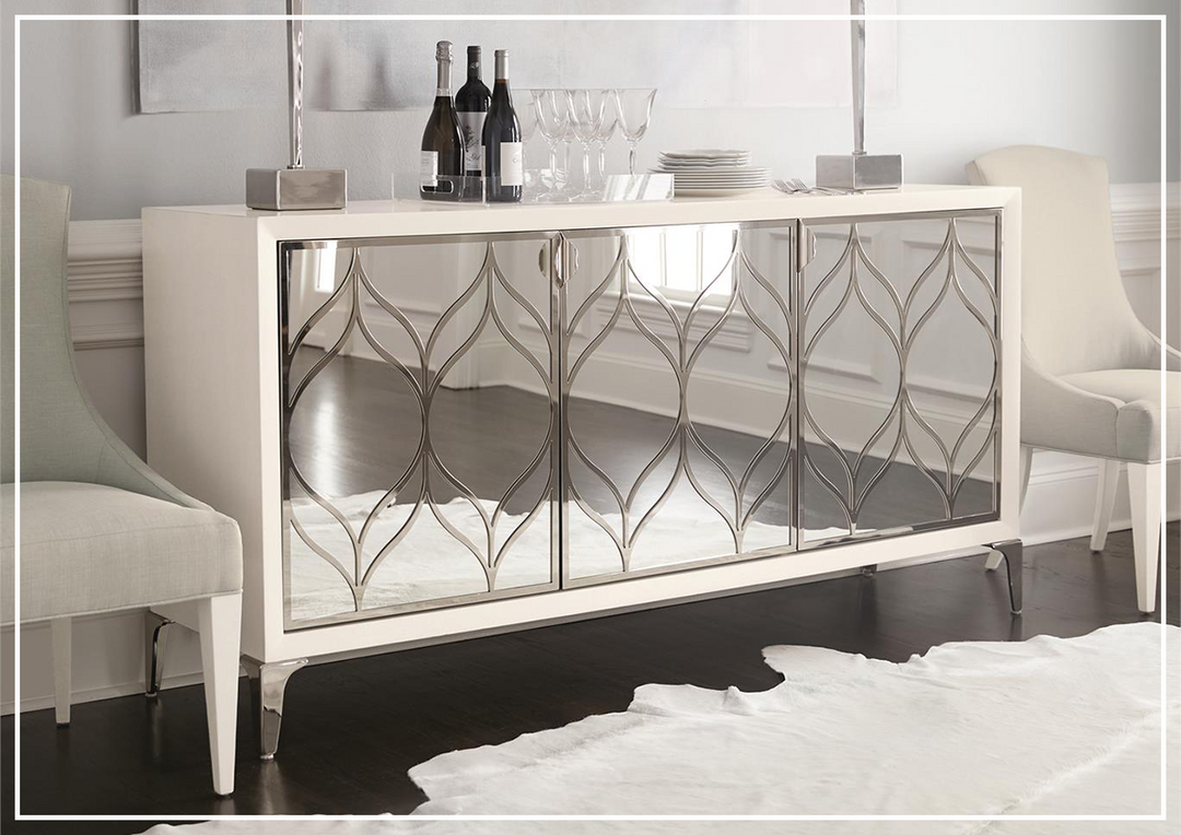 Bernhardt Calista 75.75 Wide 2 Drawer Buffet With Silken Pearl