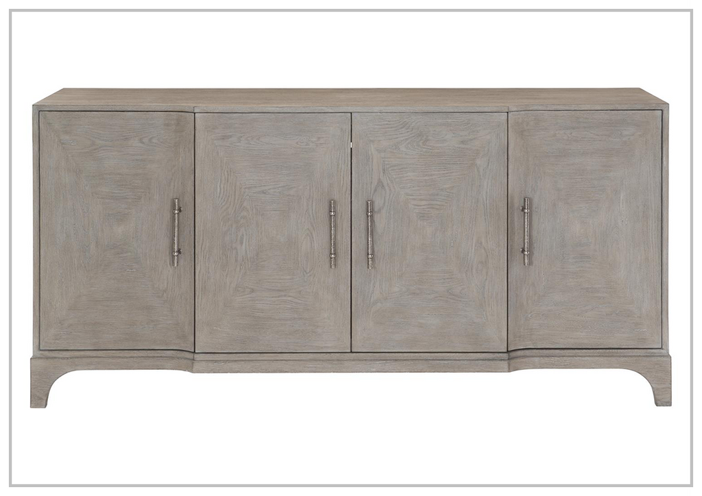 Bernhardt 75.25" Albion Oak Buffet Table in Pewter Finish SOFABED