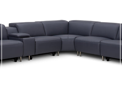 Picasso 6 Piece Italian Motion Reclining Sectional Sofa-Sectional Sofa-SOFABED