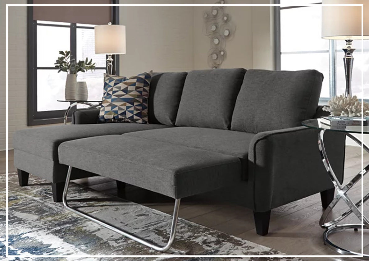 Ashley Queen Sofa Chaise Sleeper Baci Living Room