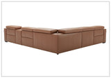 Gio Italia Aventura L-Shaped Leather Power Reclining Sectional Sofa
