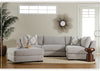 Geoffrey Gray Fabric Sectional Sofa