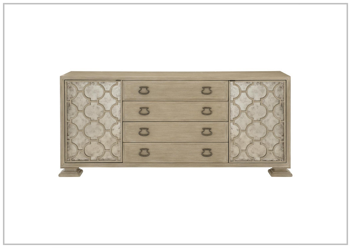 Bernhardt 81.38'' Wide Santa Barbara Buffet with Stone Top in Sandstone-Buffets-SOFABED