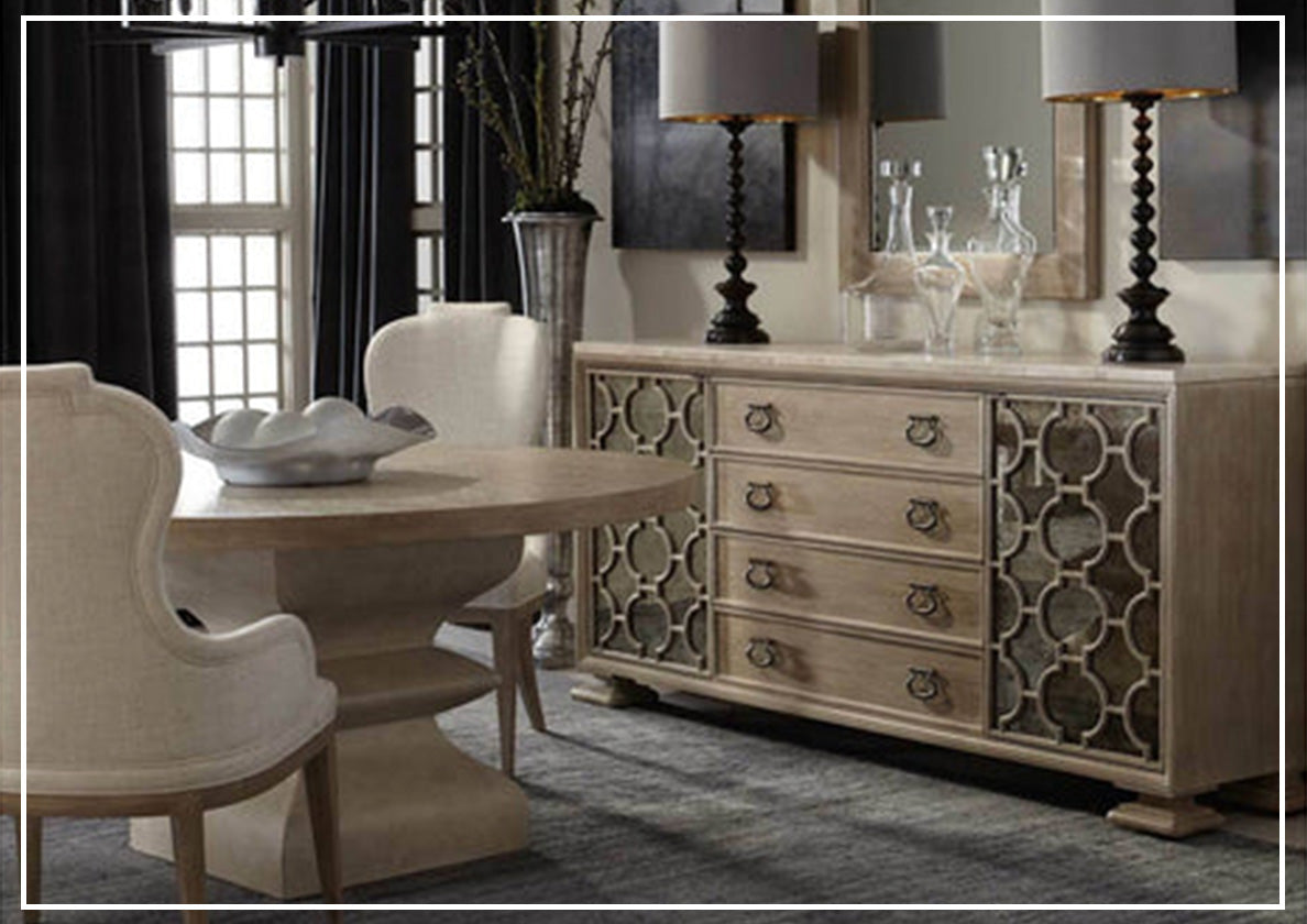 Bernhardt Santa Barbara 81.38 Wide 4 Drawer Buffet With Wood Top