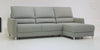 Delta Sectional with Reversible Chaise Plus Loveseat Sleeper with chrome or walnut wood legs